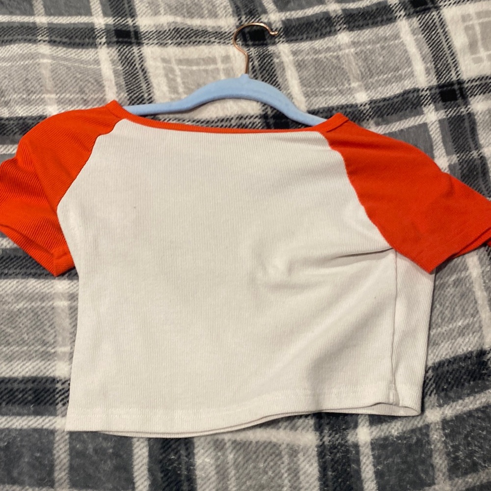 Cropped short sleeve tee